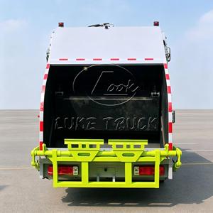 Camion de compactage de déchets fiable FAW Jiefang 14m³ 4x2 Chine, camion de collecte de déchets à 3 émissions - Product Image 2