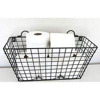 Panier de rangement multifonctionnel en métal noir de forme carrée, grand espace, écologique, pour boissons et fruits, vente en gros