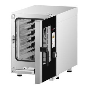 Horno Combinado Eléctrico Comercial COMPACT - Controles Táctiles - 6x GN 1/1 - Diseño Delgado - incl. Sistema de lavado automático y Core - Product Image 6