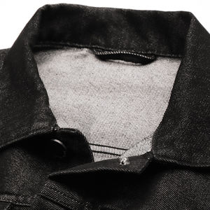 Vente en gros OEM de veste en coton denim Fabricant de veste en jean en coton avec logo personnalisé Veste en jean en couleur pour hommes de meilleure qualité - Product Image 5