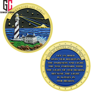 12 ans usine personnalisé métal défi pièce phare océan alliage de Zinc Relief pièce commémorative Voyage tourisme pièce - Product Image 4