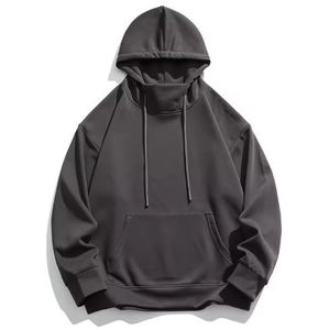 Sweats à capuche en coton vierge unis surdimensionnés personnalisés Pulls pour hommes en vrac Grandes tailles Sweats à capuche et sweatshirts pour hommes - Product Image 4