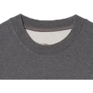 Sweat-shirt à col rond en molleton tricoté 100 % coton de qualité supérieure pour homme, écologique, respirant, avec logo imprimé en relief sur le devant - Product Image 2