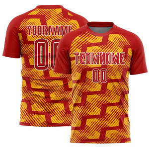 Venta al por mayor adultos Unisex personalizado fútbol Jersey sublimación secado rápido fútbol uniformes nombres números transpirable alta calidad desgaste - Product Image 2