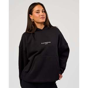 Andrew J. Sweat à capuche Steel X LSKD - Noir, jersey délavé, patchwork brodé, fermeture éclair, style hip-hop, taille XL - Product Image 3