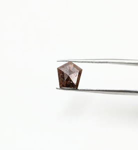 Diamant Pentagone Forme Rose Cut 1.75 Ct 7.3-7.8mm GJEPC Certifié Sel Poivre Bague de Fiançailles Perles Géométriques Diamants Lâches - Product Image 1