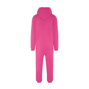 80% coton 20% Polyester dos brossé coton à l'intérieur fermeture éclair bidirectionnelle de qualité rose vif unisexe Original Onesie - Product Image 6