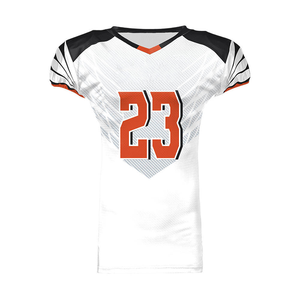 Custom Boxy Fit Oversized Cropped Mesh Sublimation Breathable Plus Size American Football Jersey <b>and</b> <b>Shorts</b> Set - Product Image 4