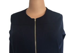 2024 Haute Qualité Vente en Gros OEM Veste de Blouse Médicale pour Femme à Fermeture Éclair sur le Devant, en Tissu Canvas, Personnalisable avec Détection d'Aiguilles - Product Image 5