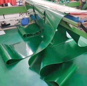 สายพานลำเลียงอุตสาหกรรมพีวีซีสีเขียวปรับได้สินค้าผลิตเครื่องดื่มแบบปรับได้รับประกัน1ปี - Product Image 5