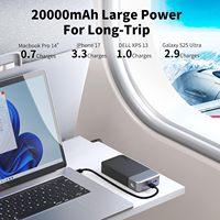 NOBIS 90W 20000mAh Batterie externe portable étanche avec écran LED Charge rapide Interfaces USB/Type-C PD3.0/QC3.0