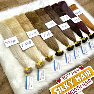 Precio de fábrica 100% Extensiones de cabello humano Cutícula saludable Cabello alineado Punta plana Cabello de color En stock Listo para enviar Genius weft - Product Image 1