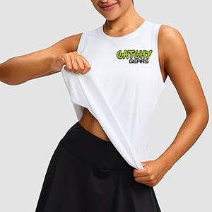 Polo de golf sans manches pour femmes avec impression par sublimation, respirant, léger, extensible dans les 4 sens, à séchage rapide, sportif et décontracté - Product Image 5