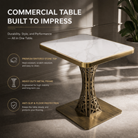Patas de Mesa de Comedor de Hierro Resistentes y Duraderas, Diseño de Torre, Patas Metálicas Comerciales para Muebles de Comedor