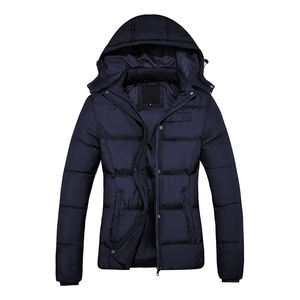 Chaqueta acolchada de burbujas de invierno Unisex, decoración de piel de oveja con capucha transpirable, logotipo personalizado, cuello con cremallera, estilo informal de punto - Product Image 1