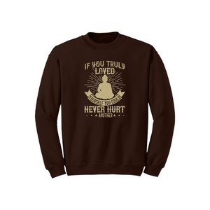 Sweat-shirt en coton mélangé Style décontracté Bouddha Thèmes Imprimer 12 Options de couleur 260-280 GSM Placement de conception personnalisable pour l'hiver - Product Image 1