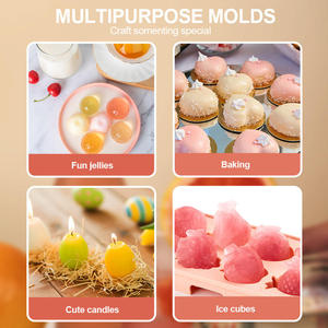 Moule à glaçons en silicone Saint-Valentin, fruits, fraise, pastèque, aliments pour bébé, gâteau vapeur, pudding, congélation rapide, démoulage facile - Product Image 3