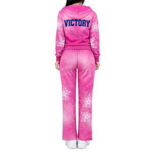 ชุดฮู้ดดี้สไตล์วินเทจแบบซิปเต็มตัว ผ้าหนา 500 กรัม ลุคสตรีทแวร์ ล้างสีแบบแอซิดวอช พร้อมกางเกงจ็อกเกอร์เข้าชุด - Product Image 4