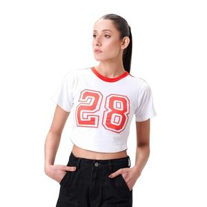 T-shirt court oversize pour femme, 200 GSM, coton premium, streetwear, décontracté, coupe ample, tee-shirt personnalisé, OEM, marque privée pour femmes - Product Image 2