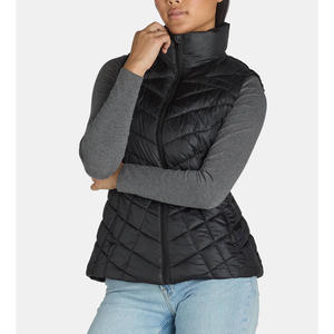 Veste d'hiver matelassée sans manches pour femmes Veste légère à la mode Vêtements d'extérieur - Product Image 2