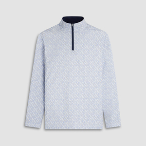 Jersey de primavera y otoño para hombre con logotipo personalizado, Jersey informal con cremallera 1/4 para hombre - Product Image 5