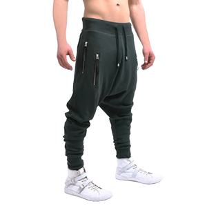 Pantalones Deportivos de Hombre con Entrepierna Caída, Precio al por Mayor, Nuevo Modelo, 100% Poliéster, Casual, Alta Calidad, Transpirable, Color Sólido, para Invierno - Product Image 1
