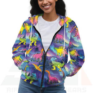 Sweat-shirt technique léger et respirant pour femme, à capuche, en tissu éponge, avec motif galaxie et ciel nocturne, pour la mode quotidienne - Product Image 5