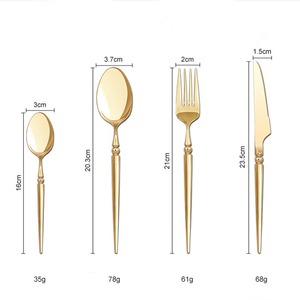 Juego de cubiertos de acero inoxidable Premium más vendidos Cubiertos de comedor para el hogar elegantes de lujo Durable y gran oferta para fiestas - Product Image 3