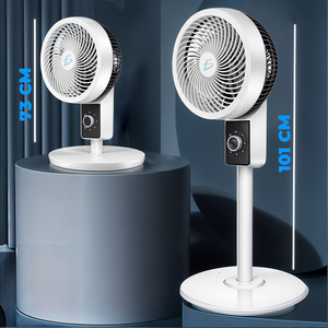 Ventilatore a Piantana Moderno da 180 cm, Potente Raffreddamento ad Aria, Telecomando, Elettrico in Acciaio Inox e Plastica per Uso in Soggiorno - Product Image 1