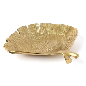 จานและถาดทรงใบไม้ทำจากอลูมิเนียมสีทองโบราณเป็นมิตรกับสิ่งแวดล้อมสำหรับตกแต่งบ้านและโรงแรมประเภทจาน - Product Image 5
