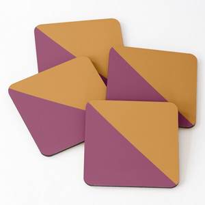 Sous-verres imprimés en bois antidérapants de haute qualité en vrac émail imprimé style indien sous-verres à thé tapis 4 pièces-bas quantité minimale de commande - Product Image 2