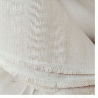 Tissu extensible en soie/coton blanc pur naturel pour les créateurs de vêtements, l'ameublement et les chaussures