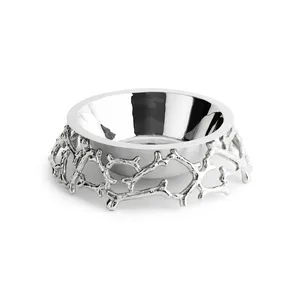 Exclusive Artistic <b>Craft</b> safe Bowl Unique Home Interiors Royal Grandeur Luxury Modern Display Statement Decor Zahid plated - Product Image 3