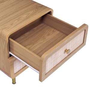 Mesita de noche de madera de mango macizo de lujo, Color personalizado, dormitorio plegable francés moderno, hogar, también hoteles, bambú duradero - Product Image 6
