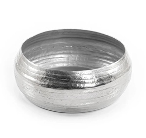 Cuenco para servir chocolate de metal hecho a mano con acabado de níquel de alta calidad, precio bajo para fiestas y exhibición de dulces - Product Image 1