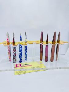 แหนบอะคริลิคใสมีขาตั้งแสดงที่หนีบขนตาปลอมได้รับการรับรอง ISO จาก dorlon CE - Product Image 6