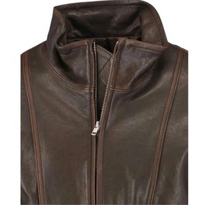 Veste d'hiver en peau de mouton véritable originale pour homme, col montant, logo frontal, dernier design, OEM, haute qualité, personnalisée, élégante, imperméable - Product Image 3
