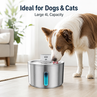 Intelligenter Sensor Edelstahl Katzen-Trinkbrunnen Automatischer Haustier-Wasserspender mit Timer für Hauskatzen und Hunde OEM ODM
