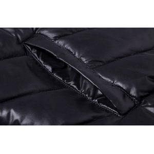 Chaqueta acolchada gruesa de diseño personalizado para hombre, chaquetas de invierno de burbujas hinchadas en blanco, chaqueta de bombardero de invierno a prueba de viento para hombre - Product Image 6