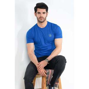 Mens REGAL Basic Cotton Crew Neck T-Shirt 100% Jersey Lightweight Compressed 300 Grams Heavy Service Designer T-Shirt - Product Image 4