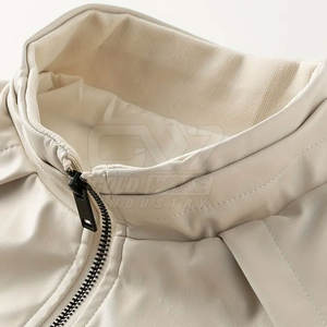 Chaqueta de cuero de alta calidad Chaqueta de cuero con logotipo personalizado Ropa de moda Chaqueta de invierno para hombres - Product Image 3