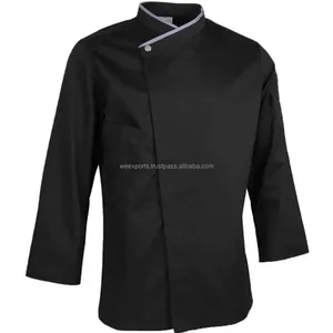 Wholesale Custom Unisex Chef Coat Long Sleeved Hotel Restaurant Staff Cooker Workwear Apparel