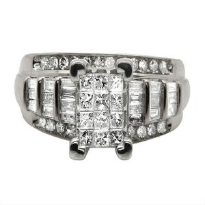 Elegante anillo de bodas de diamante Moissanite TwoTone plateado 925 Plata Iced Out joyería nupcial compromiso aniversario desgaste para mujer - Product Image 6