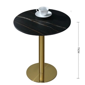 <b>Black</b> <b>Marble</b> Top <b>Side</b> <b>Table</b> Modern Home <b>Side</b> <b>Table</b> Organized for Living Room Hotel Supplies - Product Image 1