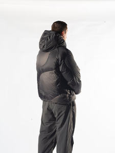 Chaqueta acolchada hecha a medida de peso pesado para hombre, abrigo con logotipo de goma de alta calidad, decoración con botones, relleno de algodón de talla grande, nuevo diseño - Product Image 5