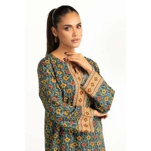 Conjunto de Dos Piezas Casual con Estampado de Césped Verde para Mujer, para Primavera/Verano, Tallas XS y XXS, para Oficina - Product Image 5