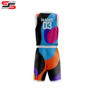 Ropa de baloncesto personalizada, diseño OEM, entrenamiento deportivo, conjunto de uniforme de baloncesto, camiseta estampada, chaleco para deportes de verano - Product Image 2