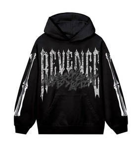 Hombres Custom Rhinestone Sublimación Sudaderas DTG DTF Impreso Sudadera Streetwear Oversized Pullover Factory Supply - Product Image 1