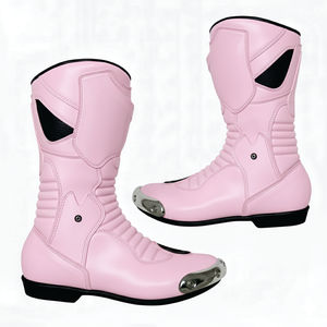 Chaussures de moto de course personnalisées de haute qualité pour adultes, design imperméable, doublure en cuir véritable, fabriquées au Pakistan - Product Image 4