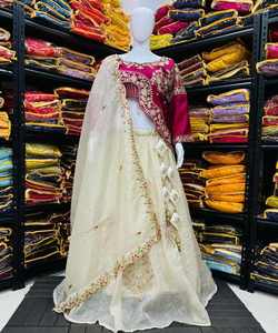 Conjunto de Lehenga Choli bordado de Georgette con Ropa Étnica Dupatta para mujeres a bajo precio, el estilo más elegido - Product Image 4